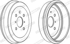 Ferodo FDR329265 - Тормозной барабан autospares.lv