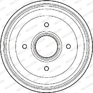 Ferodo FDR329700 - Тормозной барабан autospares.lv