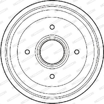 Ferodo FDR329701 - Тормозной барабан autospares.lv