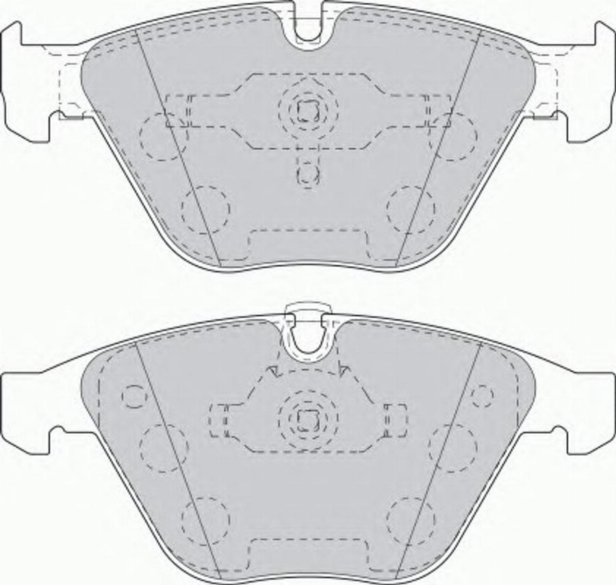 Ferodo FDS1628 - Тормозные колодки, дисковые, комплект autospares.lv