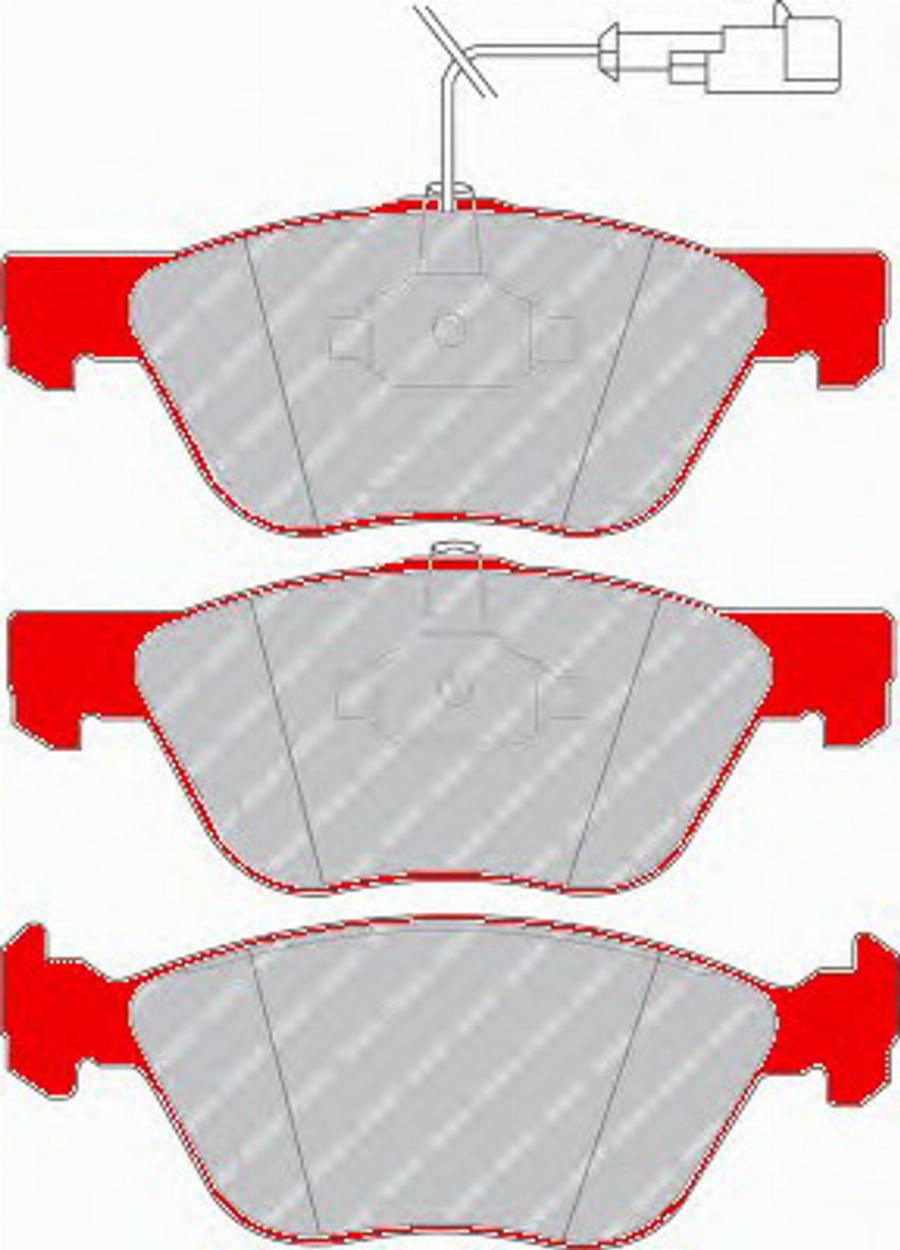 Ferodo FDS1052 - Тормозные колодки, дисковые, комплект autospares.lv