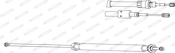 Ferodo FHB433042 - Тросик, cтояночный тормоз autospares.lv