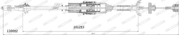 Ferodo FHB432418 - Тросик, cтояночный тормоз autospares.lv