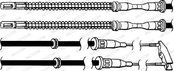 Ferodo FHB432103 - Тросик, cтояночный тормоз autospares.lv