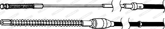 Ferodo FHB432826 - Тросик, cтояночный тормоз autospares.lv