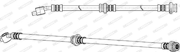 Ferodo FHY3095 - Тормозной шланг autospares.lv