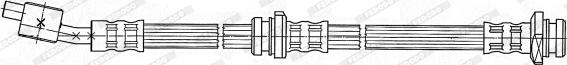 Ferodo FHY3108 - Тормозной шланг autospares.lv