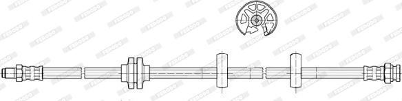 Ferodo FHY3117 - Тормозной шланг autospares.lv