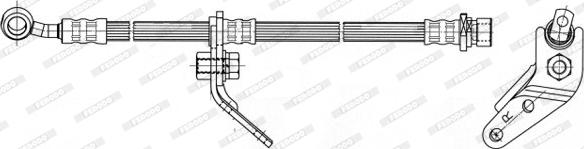 Ferodo FHY3184 - Тормозной шланг autospares.lv