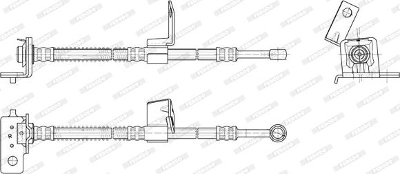 Ferodo FHY3125 - Тормозной шланг autospares.lv