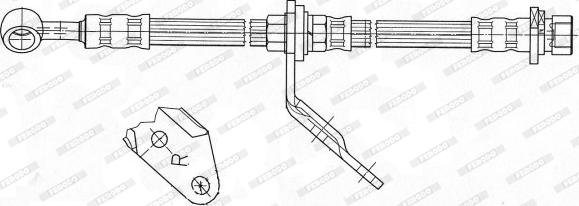 Ferodo FHY3304 - Тормозной шланг autospares.lv