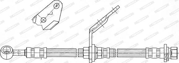 Ferodo FHY3303 - Тормозной шланг autospares.lv