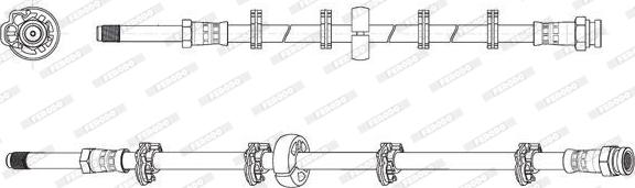 Ferodo FHY3328 - Тормозной шланг autospares.lv