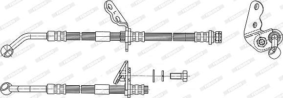 Ferodo FHY3216 - Тормозной шланг autospares.lv