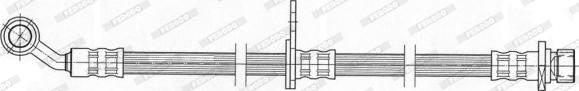 Ferodo FHY3213 - Тормозной шланг autospares.lv