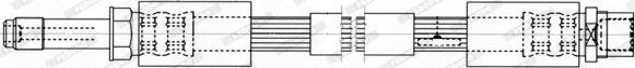 Ferodo FHY3233 - Тормозной шланг autospares.lv