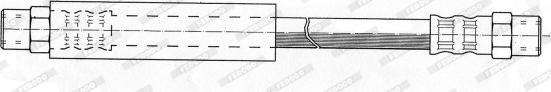 Ferodo FHY2924 - Тормозной шланг autospares.lv