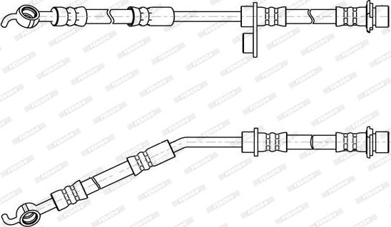 Ferodo FHY2697 - Тормозной шланг autospares.lv