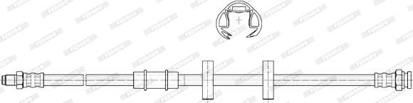 Ferodo FHY2097 - Тормозной шланг autospares.lv