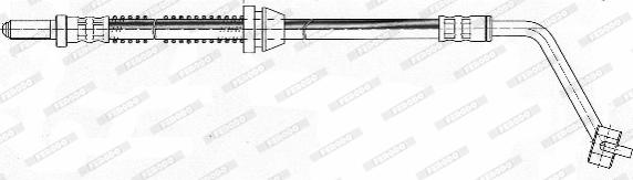 Ferodo FHY2081 - Тормозной шланг autospares.lv