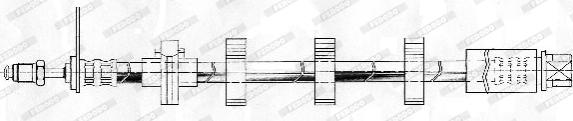 Ferodo FHY2197 - Тормозной шланг autospares.lv