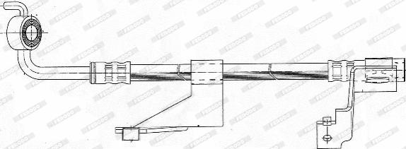 Ferodo FHY2175 - Тормозной шланг autospares.lv