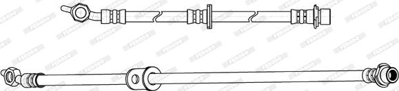 Ferodo FHY2844 - Тормозной шланг autospares.lv