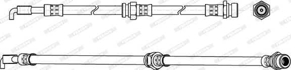 Ferodo FHY2816 - Тормозной шланг autospares.lv