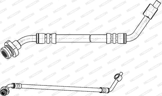 Ferodo FHY2740 - Тормозной шланг autospares.lv