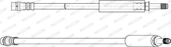 Ferodo FHY2738 - Тормозной шланг autospares.lv