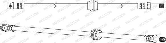 Ferodo FHY2776 - Тормозной шланг autospares.lv