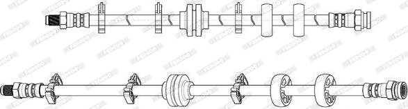 Ferodo FHY2770 - Тормозной шланг autospares.lv