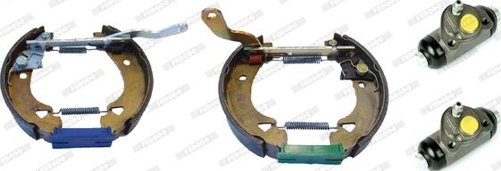 Ferodo FMK253 - Комплект тормозных колодок, барабанные autospares.lv