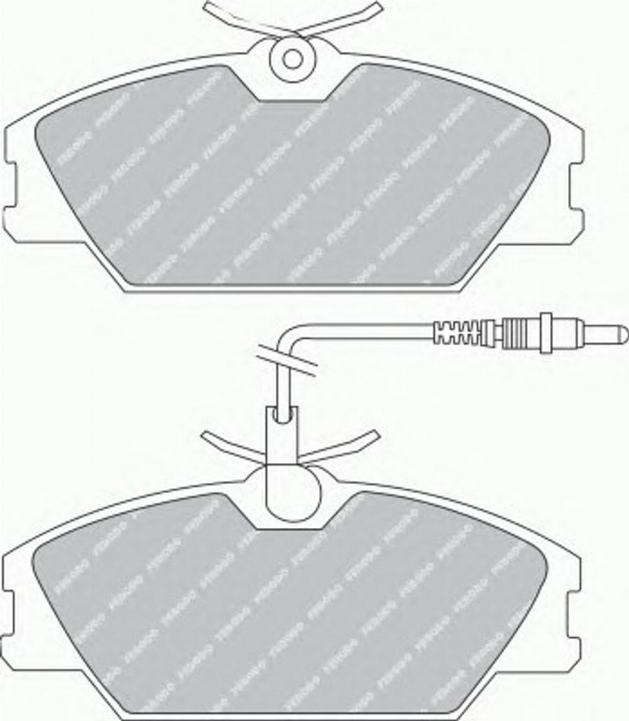 Ferodo FQT406 - Тормозные колодки, дисковые, комплект autospares.lv