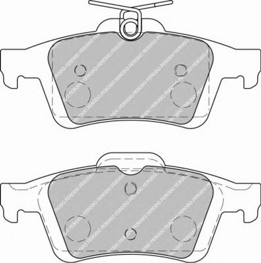 Ferodo FQT1931 - Тормозные колодки, дисковые, комплект autospares.lv