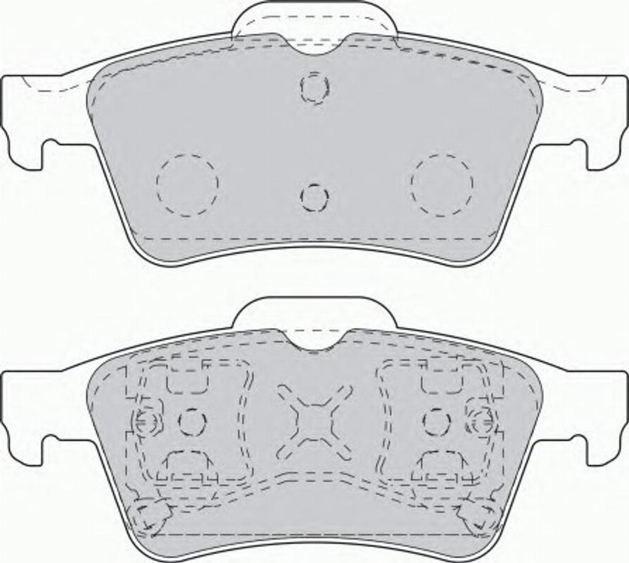 Ferodo FQT1540 - Тормозные колодки, дисковые, комплект autospares.lv