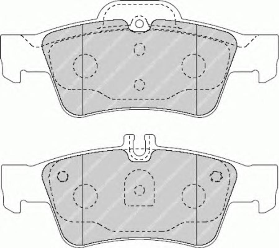 Ferodo FQT1526 - Тормозные колодки, дисковые, комплект autospares.lv