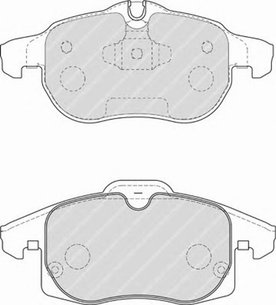 Ferodo FQT1520 - Тормозные колодки, дисковые, комплект autospares.lv