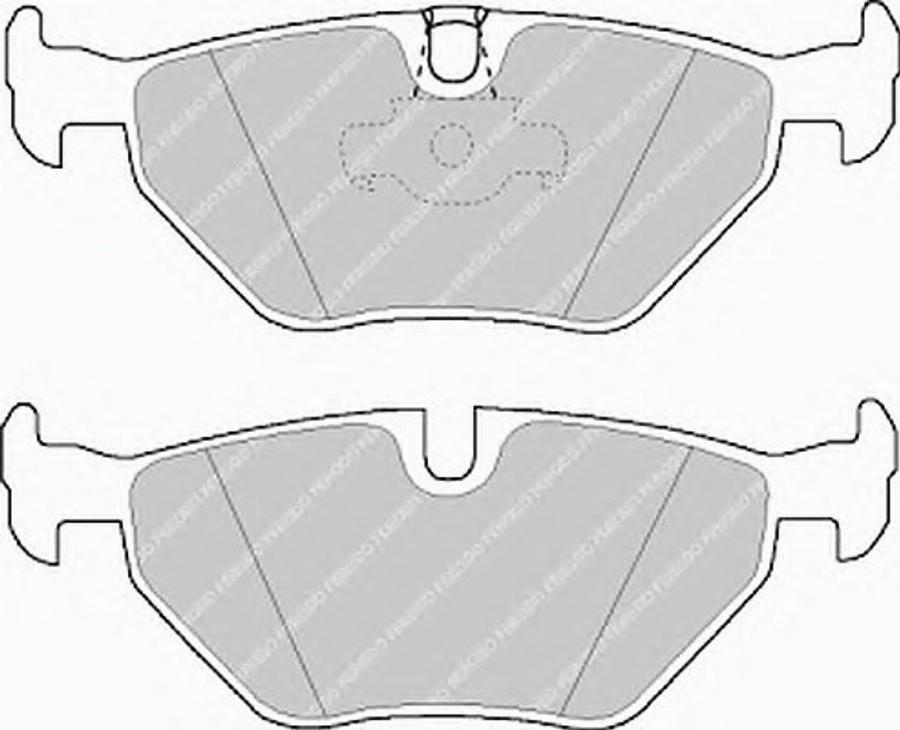 Ferodo FQT1075 - Тормозные колодки, дисковые, комплект autospares.lv