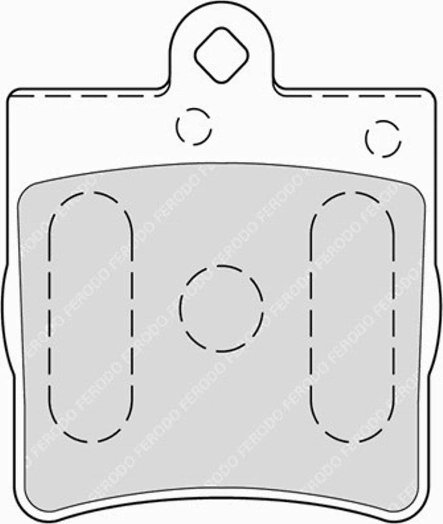 Ferodo FQT1311 - Тормозные колодки, дисковые, комплект autospares.lv