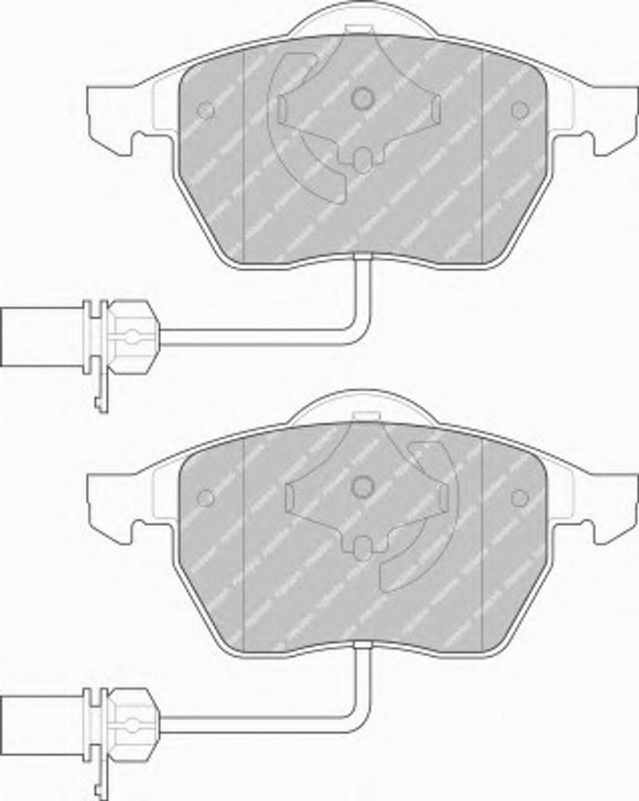 Ferodo FQT1323 - Тормозные колодки, дисковые, комплект autospares.lv