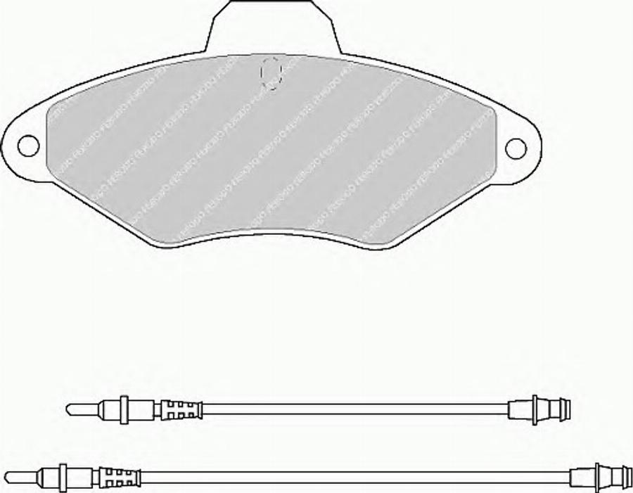 Ferodo FQT874 - Тормозные колодки, дисковые, комплект autospares.lv