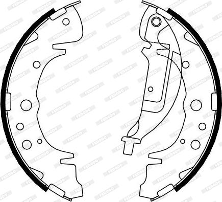 Ferodo FSB4084 - Комплект тормозных колодок, барабанные autospares.lv