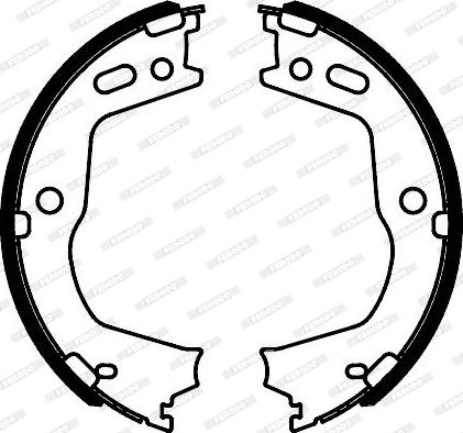 Ferodo FSB4088 - Комплект тормозов, ручник, парковка autospares.lv