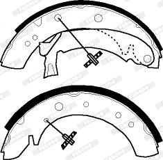 Ferodo FSB513R - Комплект тормозных колодок, барабанные autospares.lv