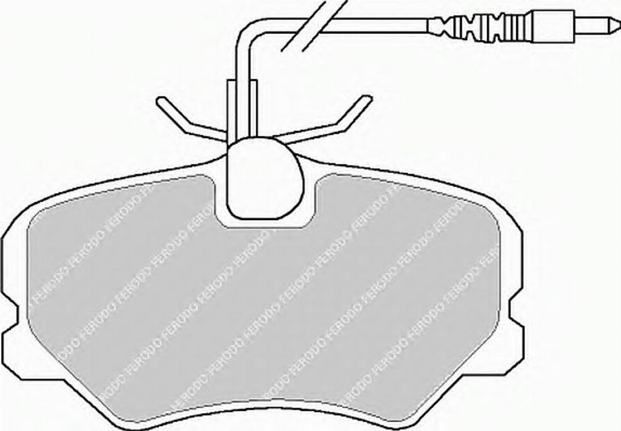 Ferodo FSL999 - Тормозные колодки, дисковые, комплект autospares.lv