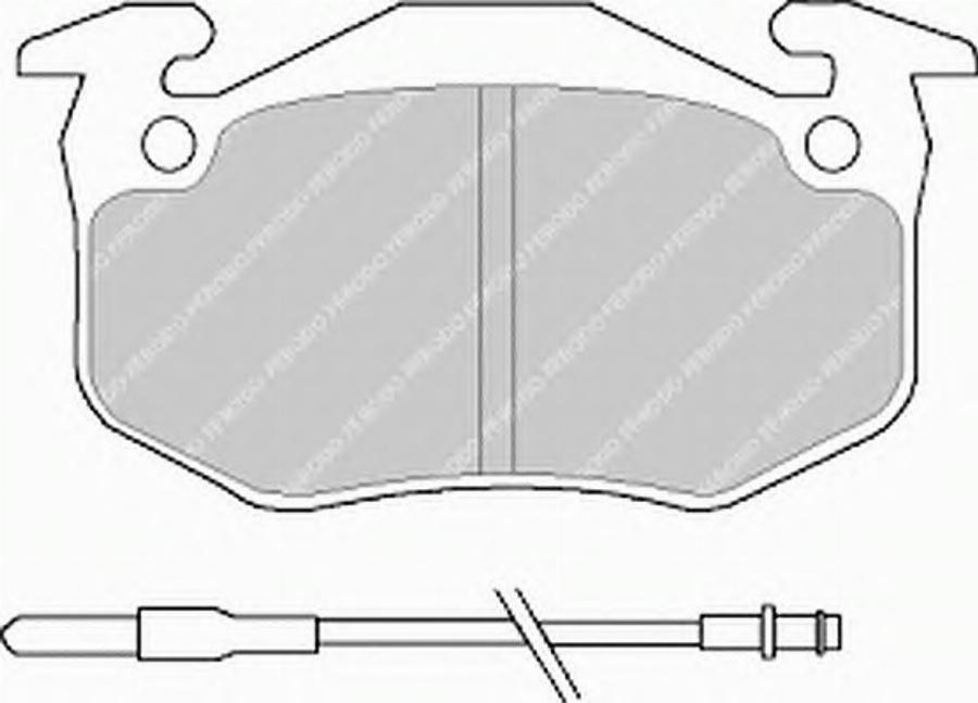 Ferodo FSL440 - Тормозные колодки, дисковые, комплект autospares.lv