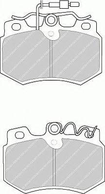 Ferodo FSL455 - Тормозные колодки, дисковые, комплект autospares.lv