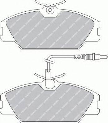 Ferodo FSL406 - Тормозные колодки, дисковые, комплект autospares.lv