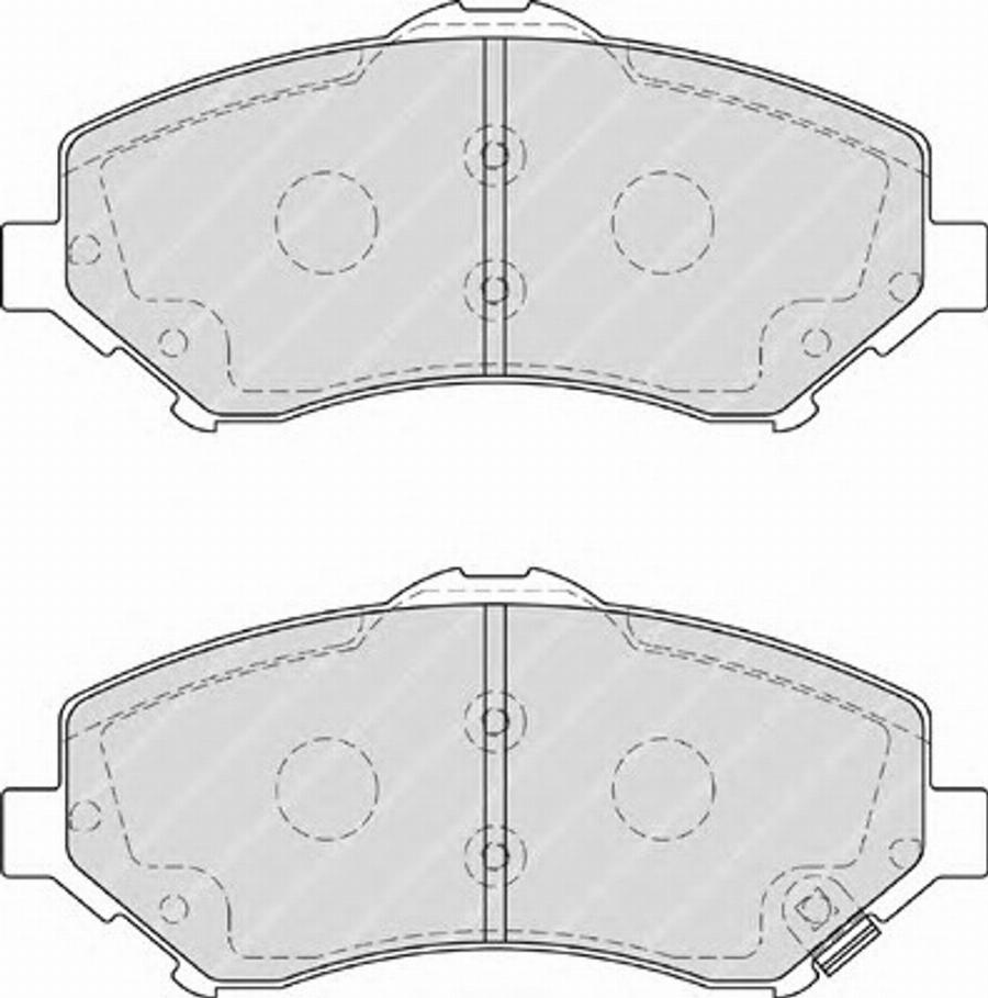 Ferodo FSL4074 - Тормозные колодки, дисковые, комплект autospares.lv